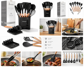 Silicone Cooking Utensil Set